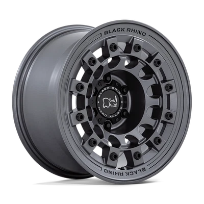 Rueda 17x8 negra Rhino Fuji mate Gunmetal 5x4,5 (30 mm) Foto 1 de 4
