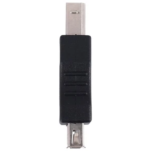 USB printer adapter type A female - type B male black silver tone C6U88664 - Photo 1/6