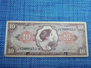 🇺🇸 USA Military Payment series 641 P-M63 10 dollars 1965 banknote 042725-14 - Picture 1 of 3