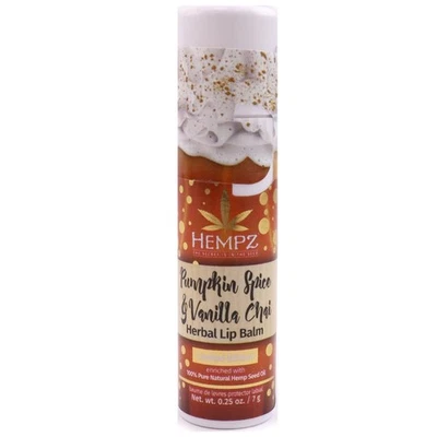 Hempz Pumpkin Spice & Vanilla Chai Lip Balm 0.25oz – Fall Hydrating Lip Care - Image 1 of 2