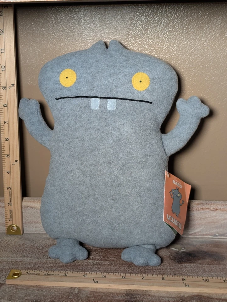 Muñeca Fea 12 pulgadas Peluche Babo Pretty Ugly LLC 2000 Raro Gris Babo Foto 1 de 4