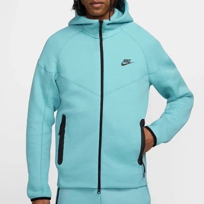 NEW $145 NIKE TECH FLEECE WINDRUNNER HOODIE ZIP FB7921-464 TURQUOISE SZ 4XL TALL - Image 1 of 4