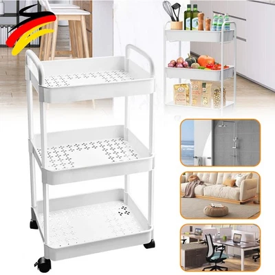 Trolley Kitchen Trolley Serving Trolley Book Trolley Wheeled Shelf Craft Trolley with Wheels - Image 1 of 4