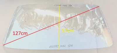 Ford Escort MK1 Sedan 1967–1975 Front Glass Windshield Used - Image 1 of 4