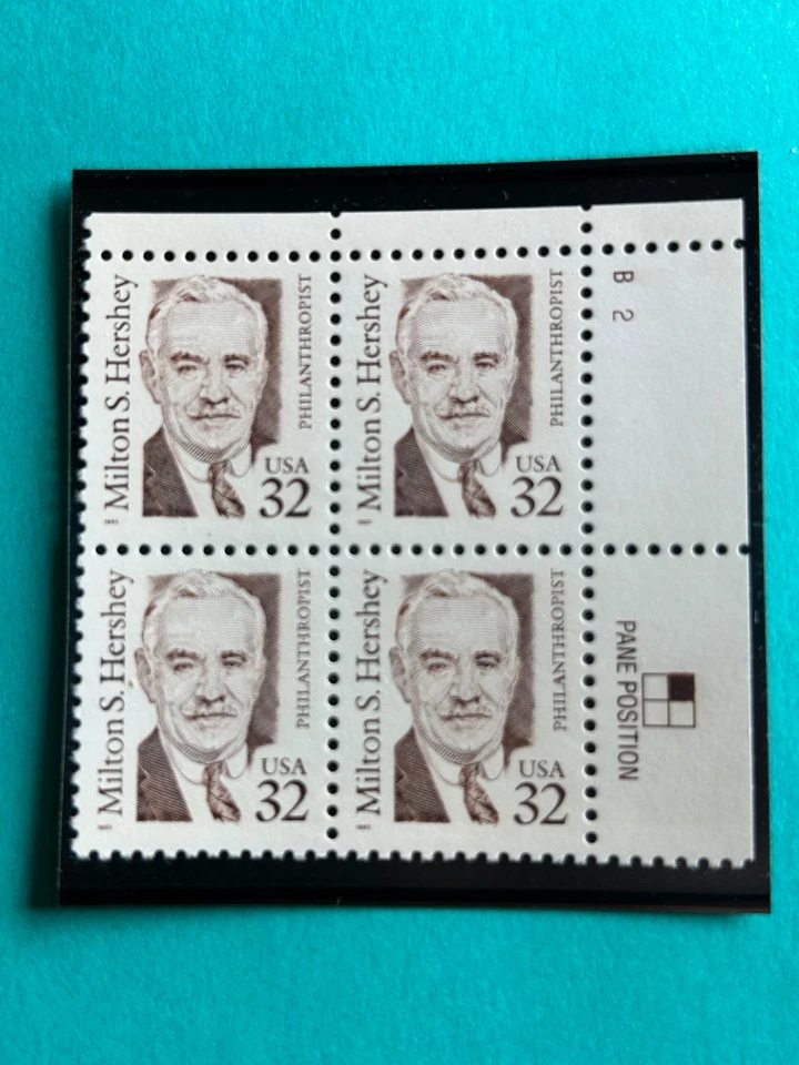 US Stamps SC# 2933 Milton Hershey 32c PB MNH 1995 - Image 1 of 1