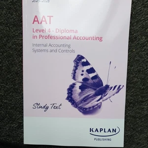 Aat Level 4 Internal Accounting Systems & Controls STUDY TEXT AQ2022 (2025-26) - Picture 1 of 7