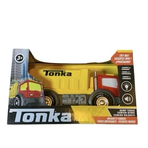 New Tonka Mighty Force Dump Truck Lights & Sounds Toy Vehicle Age 3+ - Picture 1 of 2