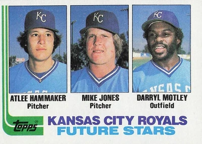 1982 Topps #471 Royals Future Stars (Atlee Hammaker / Mike Jones / Motley) RC - Image 1 of 2