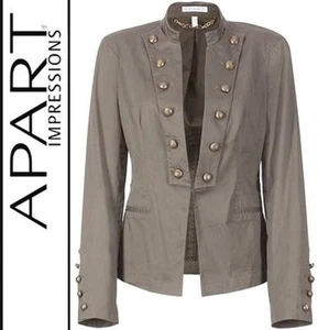 NEU  EDEL BLAZER MILITARY UNIFORM STYLE GR 32 34 36 APART 129€ khaki *283504 - Picture 1 of 11