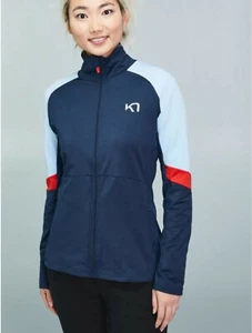Med Kari Traa Mathea Midlayer Jacket Women's Naval Blue Light Fleece NWT - Picture 1 of 9
