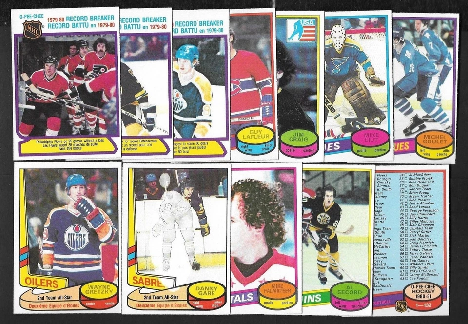 1980-81 OPC 80-81 O PEE CHEE AND ERROR VARIATION NHL HOCKEY CARD 1-132 SEE LIST - Image 1 of 1
