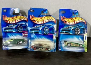 Hot Wheels 1949 Hardnoze Merc Wastelanders Mile Coupe GT Racer Sega 3er Set Vintage - Bild 1 von 11