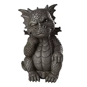 Garden Thinker Dragon Statue Sculpture New - Picture 1 of 2