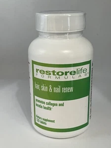 restore life Formulas hair, skin & nail renew promotes collagen 120 tab Exp 2025 - Picture 1 of 4