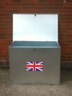 Large Galvanised Feed Bin,Horse,Cat,Grain,Corn,Pet,Dog,65 litre Capacity.Metal