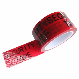 TamperSeals 1 Roll 2" x 55 Yards Red Tamper Evident Security Tape - Picture 1 of 12