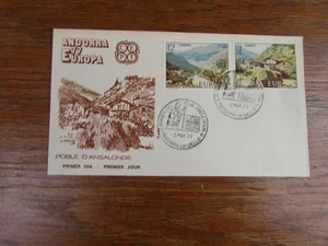 FDC ERSTER TAG ANDORRA ANDORRA / EUROPA 02.05.1977 2 WERTE (ESP) - Bild 1 von 1