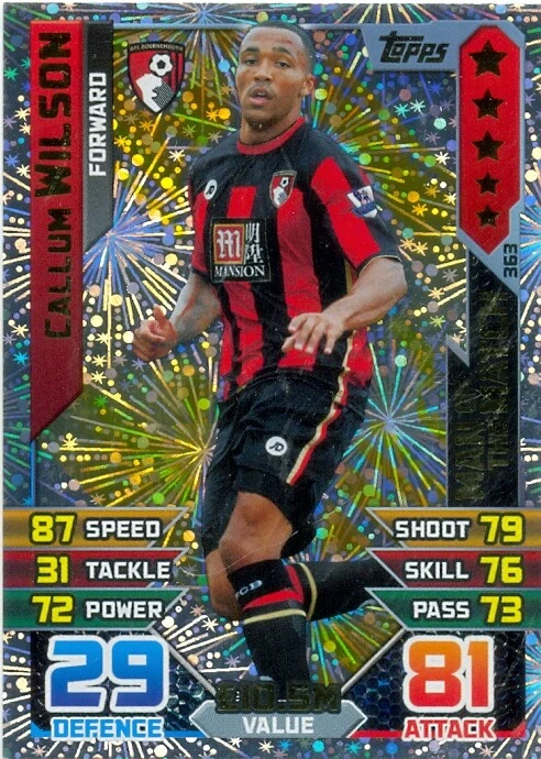 2015/2016 Topps Match Attax Man of the Match Callum Wilson - AFC Bournemouth - Image 1 of 1