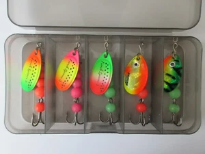 Trout Bass Spinner Lure - 2 3/8" L - #6 Hook - (5 pcs) - Picture 1 of 9