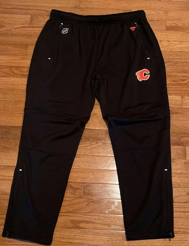 Fanatics NHL Calgary Flames Authentic Pro Sweatpants Black Mens Sz 2XL Cover