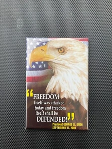 Freedom 9-11 Remembrance Refrigerator Magnet 3 x 2” - Picture 1 of 2