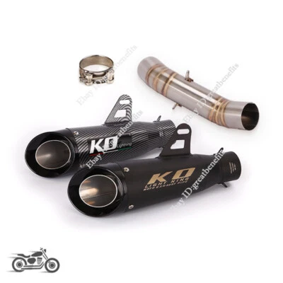 Exhaust Muffler Tail Mid Pipe For Honda CBR400/500R CB500F 2016-2022 CB500X/400X - Image 1 of 4