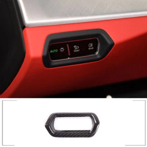 Real Carbon Fiber Headlight Switch Trim Fit for Lamborghini URUS 2018-2021 - Bild 1 von 7