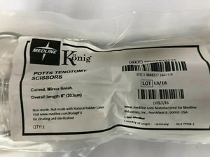 "Tijeras de tenotomía Medline Konig Potts, 8" - Imagen 1 de 3