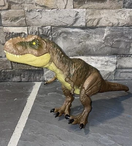 Jurassic World Cretaceous Stomp N’ Escape T-REX Dinosaur Figure 22" Works Great! - Picture 1 of 4