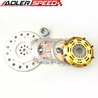 ADLERSPEED RACING CLUTCH TWIN DISC KIT FOR HONDA ACCORD PRELUDE H22 H23 F22 F23 - Image 1 of 4