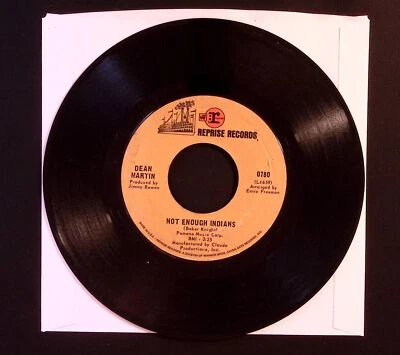 DEAN MARTIN RAINBOWS ARE BACK IN STYLE/NOT ENOUGH IINDIANS VG VINYL 45 33-58 - Image 1 of 2