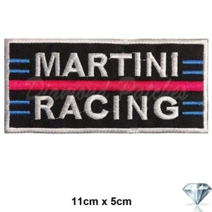 Martini embroidery patch iron sew on car Fuel oil racing fashion badge - Picture 1 of 2