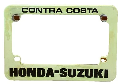 HONDA/SUZUKI VINTAGE (CONTRA COSTA CA.) MARCO MATRÍCULA MOTO Foto 1 de 4