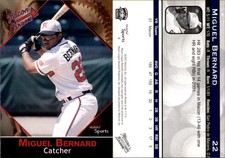 Miguel Bernard 2002 MultiAd Macon Braves #3 Card *AutographDen*