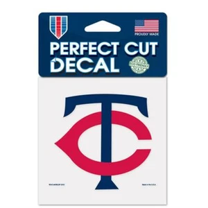 Minnesota Twins 4"x4" Perfect Cut Car Decal [NEW] MLB Auto Sticker Emblem - Picture 1 of 1
