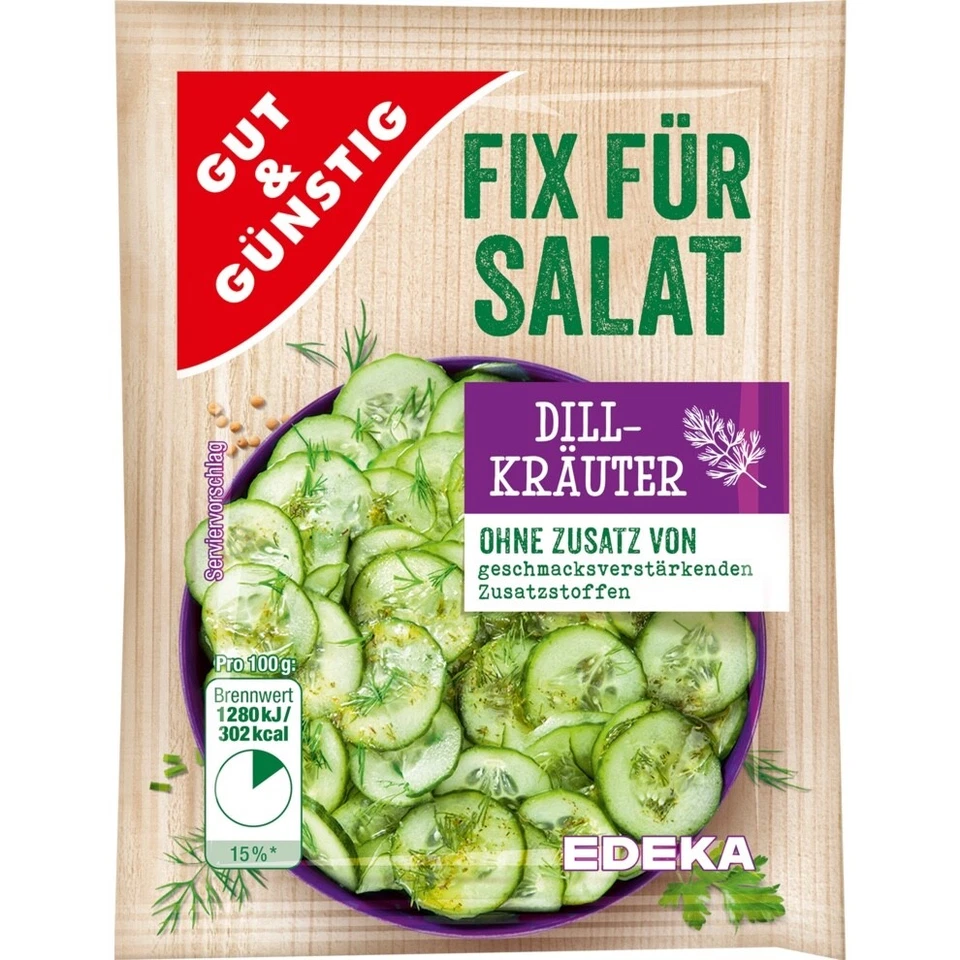EDEKA Dill Herbs DILL KRAUTER SALAD Dressing-5 SACHETS- FREE SHIPPING - Image 1 of 1