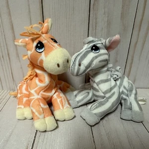 Precious Moments Luv N Care Plush Little Friends Lot Safari Giraffe Zebra - Picture 1 of 7