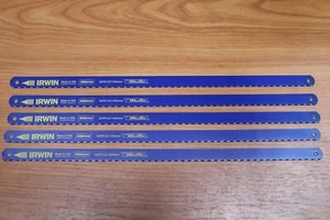 Irwin 300mm 12" hacksaw blade 32TPI pack of 5 WeldTec blades metal steel cast - Picture 1 of 4