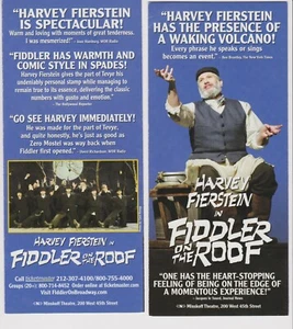 Fiddler On The Roof Harvey Fierstein promo piece 4" x 9" - Picture 1 of 2