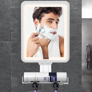 Heated Shower Mirror Fogless for Shaving, Lighted Shower Mirror 3 Color Dimming - Picture 1 of 7