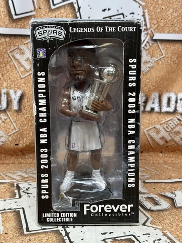2003 NBA Champions Tim Duncan Legend of The Court Spurs Bobblehead NEW w/ Box Cover