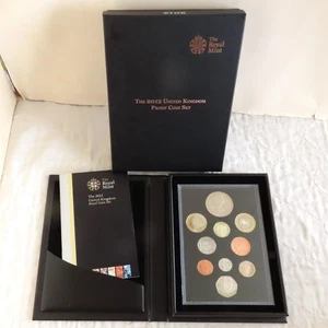 2012 UK ROYAL MINT 10 COIN PROOF SET - boxed/coa/outer - Picture 1 of 4