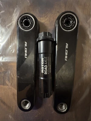 Rotor Aldhu Carbon Crank For Road/Gravel Bike Crank Armset with 30mm axle 175mm - Image 1 of 4