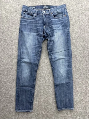 Pantalones de mezclilla elásticos Lucky Brand para mujer 4/27 azul Sienna ajustados novio Foto 1 de 4