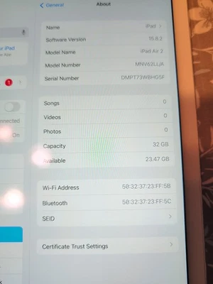 Apple iPad Air 2, 32 ГБ, Wi-Fi, 9,7 дюйма - серебристый/белый - Изображение 1 из 4