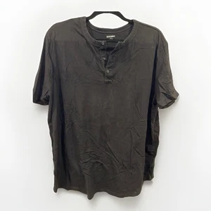 Camiseta Henley Negra Lavada Suave Azul Marino Antigua (Talla XL) - Imagen 1 de 2