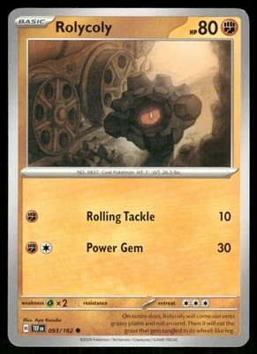 Rolycoly 093/162 Common Normal SV05: Temporal Forces NM - Image 1 of 2