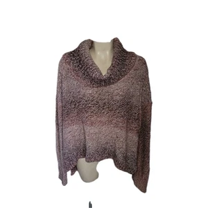 AMERICAN EAGLE Plus Size XL Oversized Ombre Purple Sweater Turtleneck Fall Comfy - Picture 1 of 6