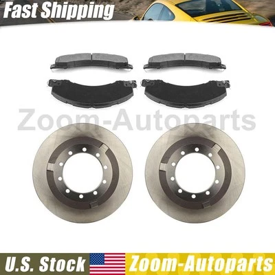 Задние дисковые тормозные диски + комплект тормозных колодок для 2011-2018 Ram 4500 Dodge Ram 4500 - Изображение 1 из 4