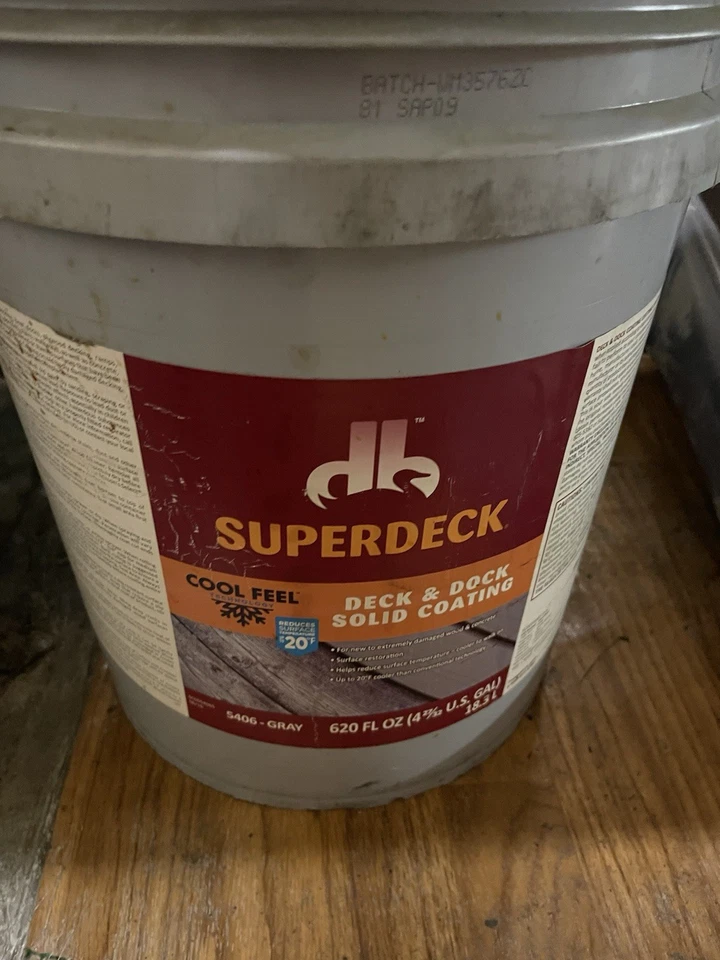 SHERWIN WILLIAMS SUPERDECK CUBIERTA Y MUELLE MANCHA 5406, GRIS, 5 GAL *ENVÍO GRATUITO* Foto 1 de 1